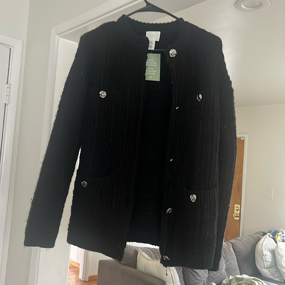 H&M wool blend cardigan The Row inspired NWT